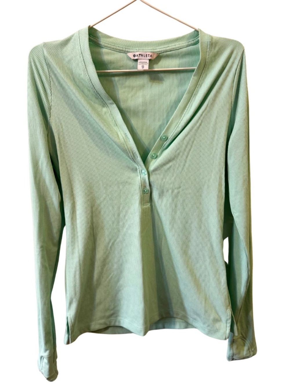 Athleta Henley - Mint Green